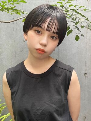 黒髪 ベリーショートの髪型 ヘアスタイル ヘアカタログ 人気順 Yahoo Beauty ヤフービューティー