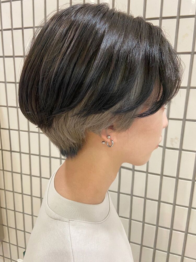 ハンサムショートとインナーカラー 元橋啓太の髪型 ヘアスタイル ヘアカタログ情報 Yahoo Beauty ヤフービューティー
