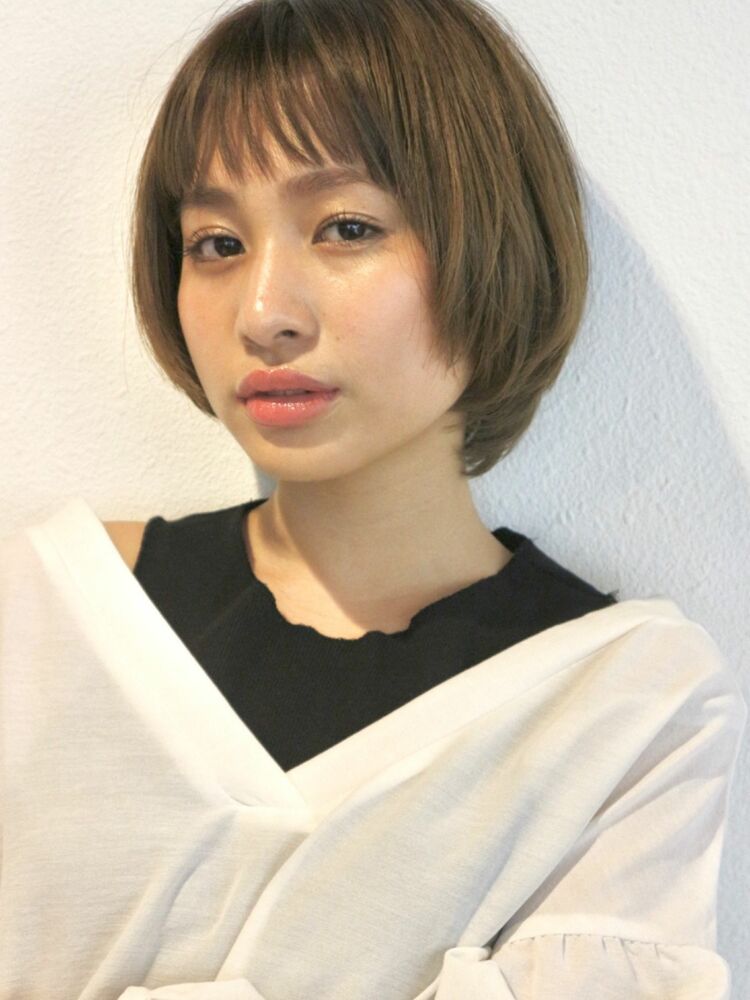束感前髪 × シンプルマッシュショートヘア★