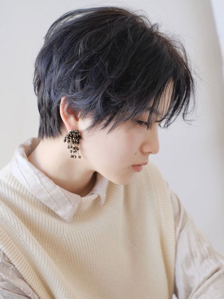 センターパート ハンサムショート ゆるパーマ Tricca 銀座 トリッカギンザ Tricca Ginza折居 卓のヘアスタイル情報 Yahoo Beauty