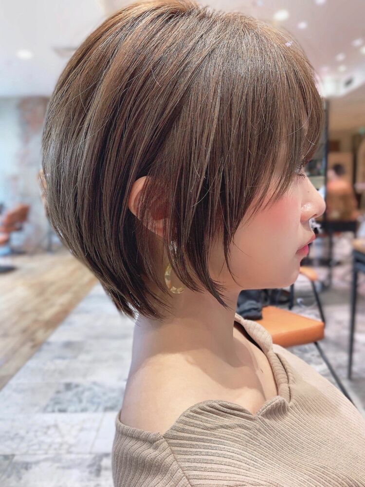 大人かわいい小顔ショートボブショートヘア代30代40代新宿 新宿 ショートボブ 山田信夫のヘアスタイル情報 Yahoo Beauty