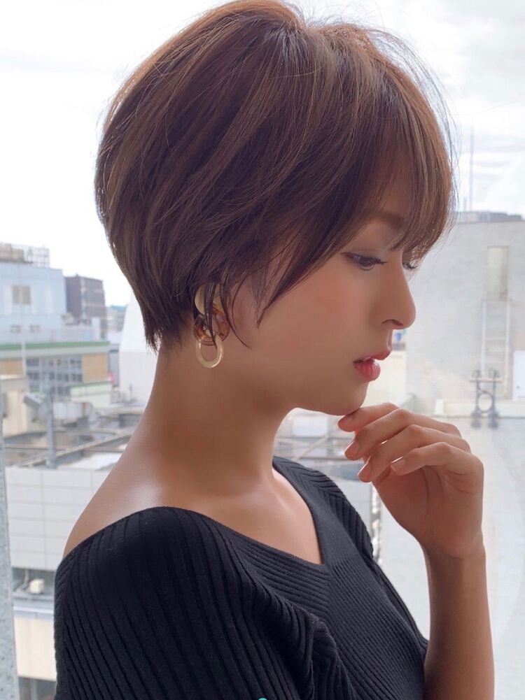 大人かわいい小顔ショートボブショートヘア30代40代50代新宿 新宿 ショートボブ 山田信夫のヘアスタイル情報 Yahoo Beauty