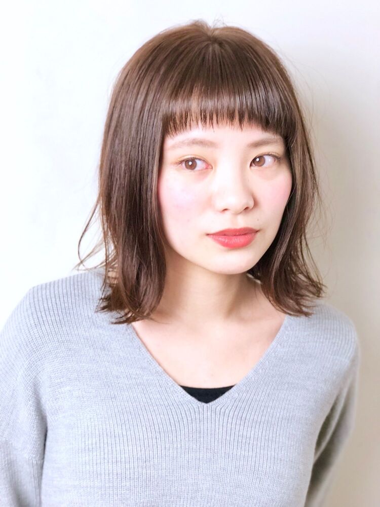 パツンと切った短め前髪がアクセント Renjishi Kichijoji レンジシ キチジョウジ 渡邊陽平のヘアスタイル情報 Yahoo Beauty