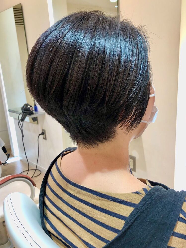 襟足切り上げベリーショートボブ Renjishi Kichijoji レンジシ キチジョウジ 渡邊陽平のヘアスタイル情報 Yahoo Beauty