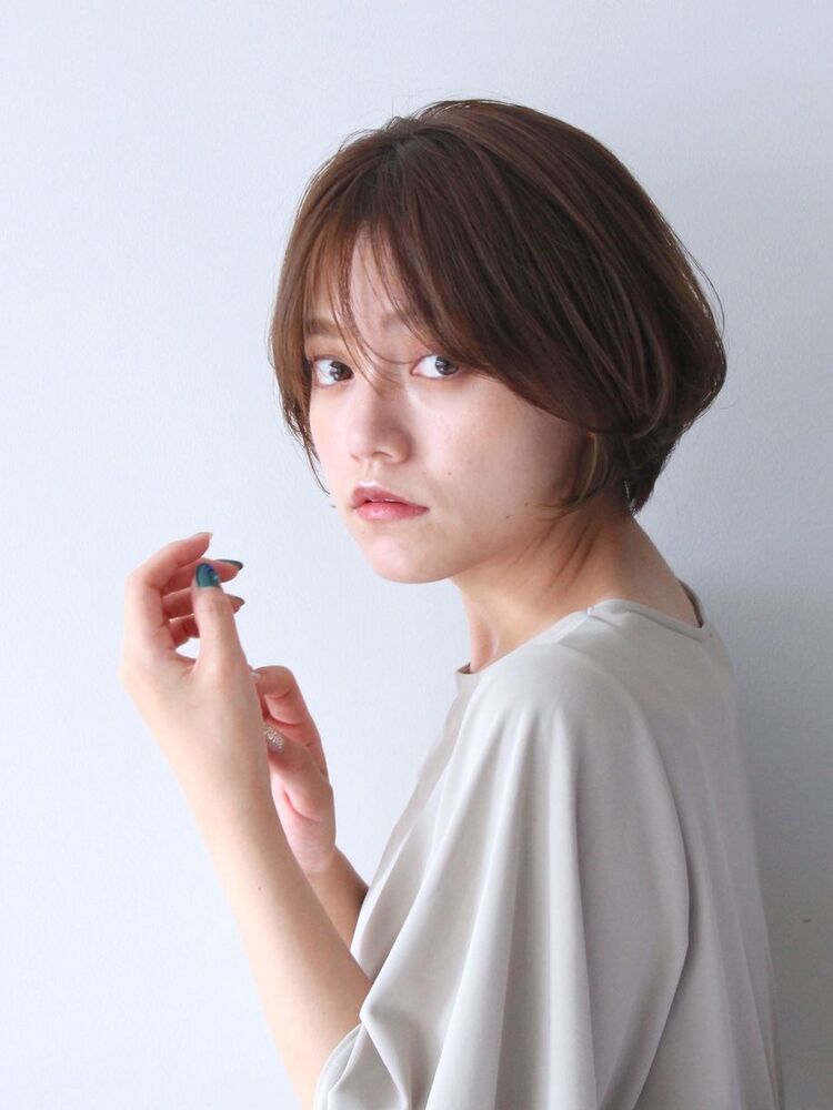 大人かわいいショートボブ Kolor カラー 藤原麻衣の髪型 ヘアスタイル ヘアカタログ情報 Yahoo Beauty ヤフービューティー