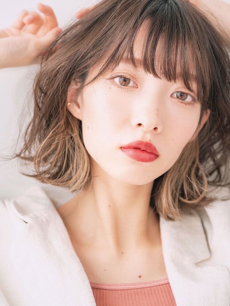 ワンポイントのインナーカラーがかわいいボブ Lipps山崎直輝のヘアスタイル情報 Yahoo Beauty