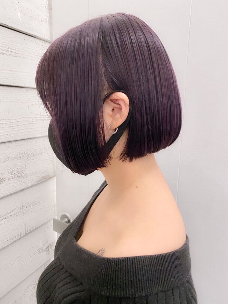 ラベンダーグレージュボブ Pu Ro井上 Pu Ro Omote Sando プーロオモテサンドウ 井上雄太 Pu Roのヘアスタイル情報 Yahoo Beauty