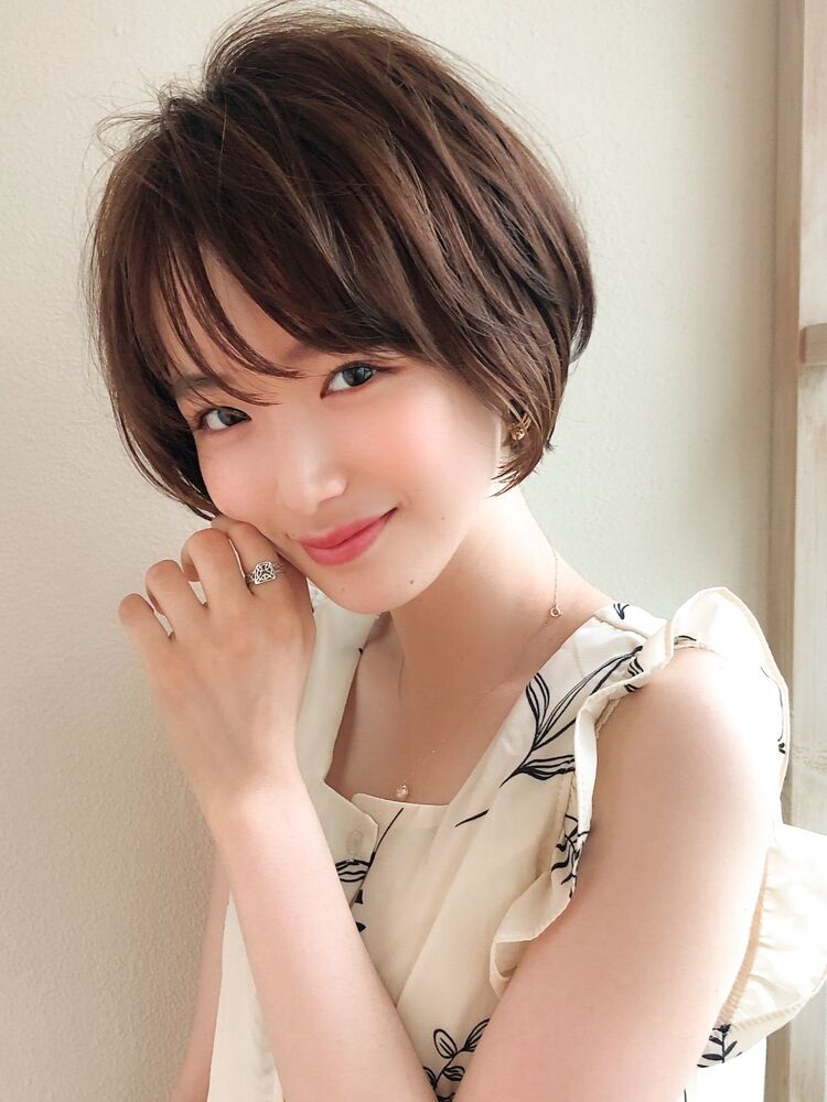 代30代40代髪型大人かわいい好印象ショートボブ アフロートディル Shihoのヘアスタイル情報 Yahoo Beauty