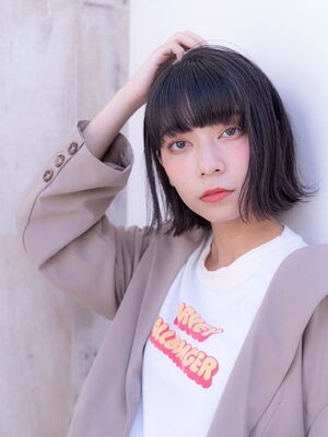 22年春 ぱっつん ショートの人気ヘアスタイル 髪型 ヘアアレンジ 2ページ目 Yahoo Beauty