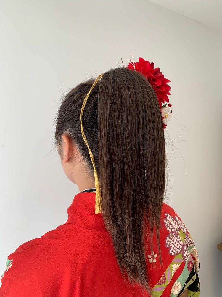 卒業式 袴 ポニーテール Akaneの髪型 ヘアスタイル ヘアカタログ情報 Yahoo Beauty ヤフービューティー
