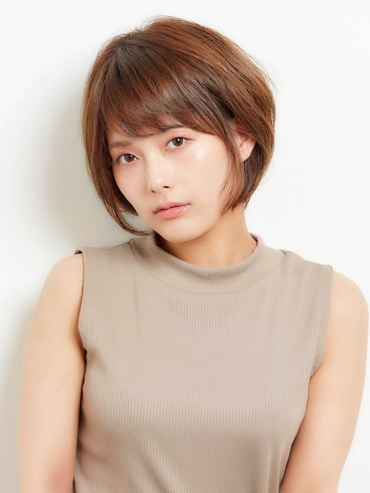 大人可愛い 小顔ナチュラルボブ 女性スタイリスト Fons フォンズ 表参道 Fons 岩井彩乃のヘアスタイル情報 Yahoo Beauty