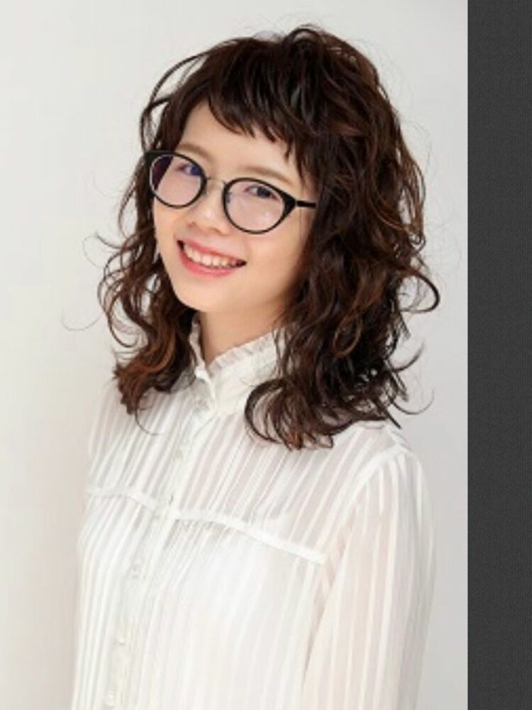 パーマスタイル Organic Mind オーガニックマインド 岡崎涼子のヘアスタイル情報 Yahoo Beauty