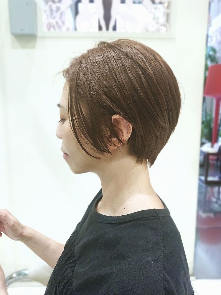 長澤まさみ風ショートボブ 明るめアッシュ Visage Genuine ビサージジェニュイン 横徳憲史のヘアスタイル情報 Yahoo Beauty