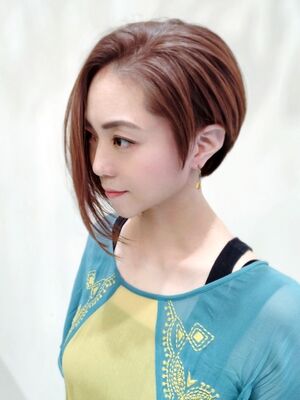 22年春 アシメショートの人気ヘアスタイル 髪型 ヘアアレンジ Yahoo Beauty