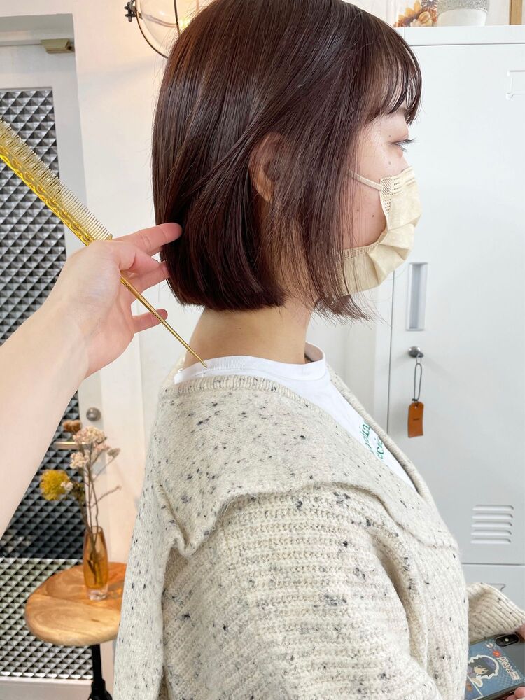 ラベンダーブラウン ミニボブ Ico イコ Nanaの髪型 ヘアスタイル ヘアカタログ情報 Yahoo Beauty ヤフービューティー