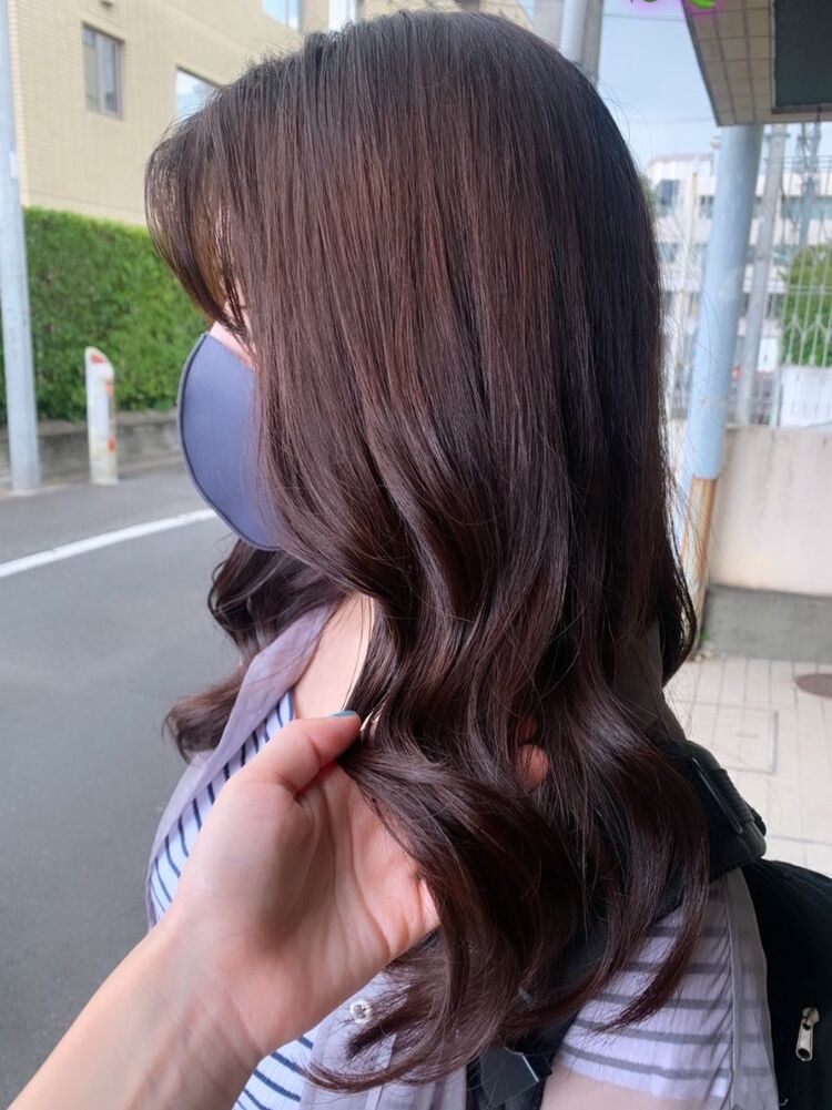 ラベンダーベージュ 艶感 Yukaのヘアスタイル情報 Yahoo Beauty