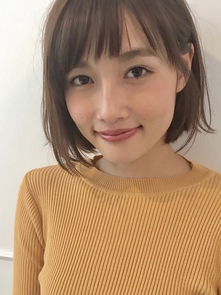 おさまりのいいミニボブ 斜め前髪 December ディッセンバー 北田 ゆうすけの髪型 ヘアスタイル ヘアカタログ情報 Yahoo Beauty ヤフービューティー