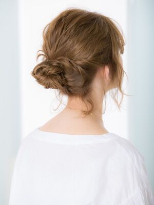 21年夏 シニヨン ショートの新着ヘアスタイル 髪型 ヘアアレンジ Yahoo Beauty
