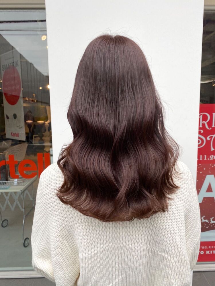 ブリーチなし 柔らかい艶髪 ピンクブラウン Acqua Aoyama アクア アオヤマ 小川 大輝のヘアスタイル情報 Yahoo Beauty