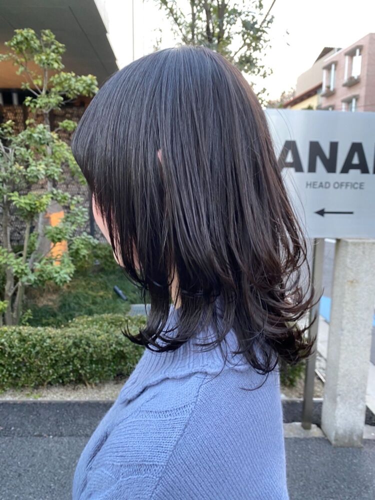 ウルフカット ミディアムレイヤー ウルフ ボブウルフ Acqua Aoyama アクア アオヤマ 小川 大輝のヘアスタイル情報 Yahoo Beauty