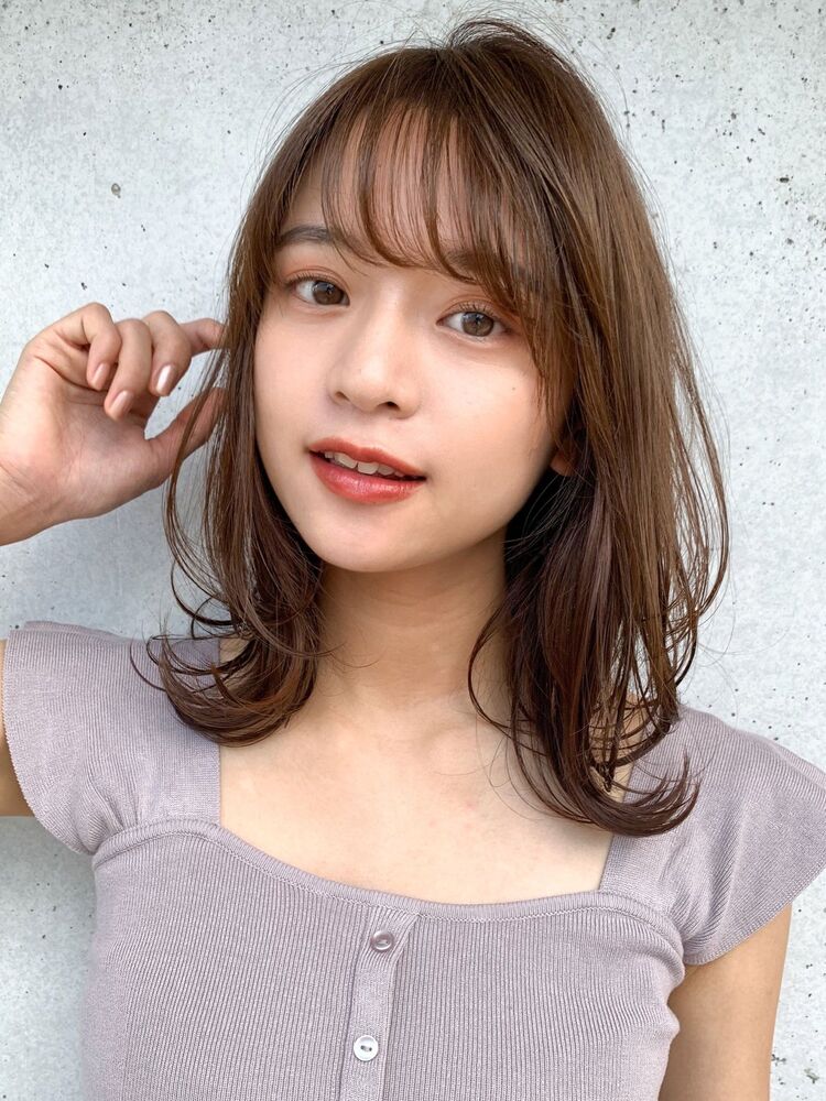 ひし形シルエット外ハネミディアム♪｜Agnos 青山（アグノス アオヤマ）杉山 美羽のヘアスタイル情報｜Yahoo