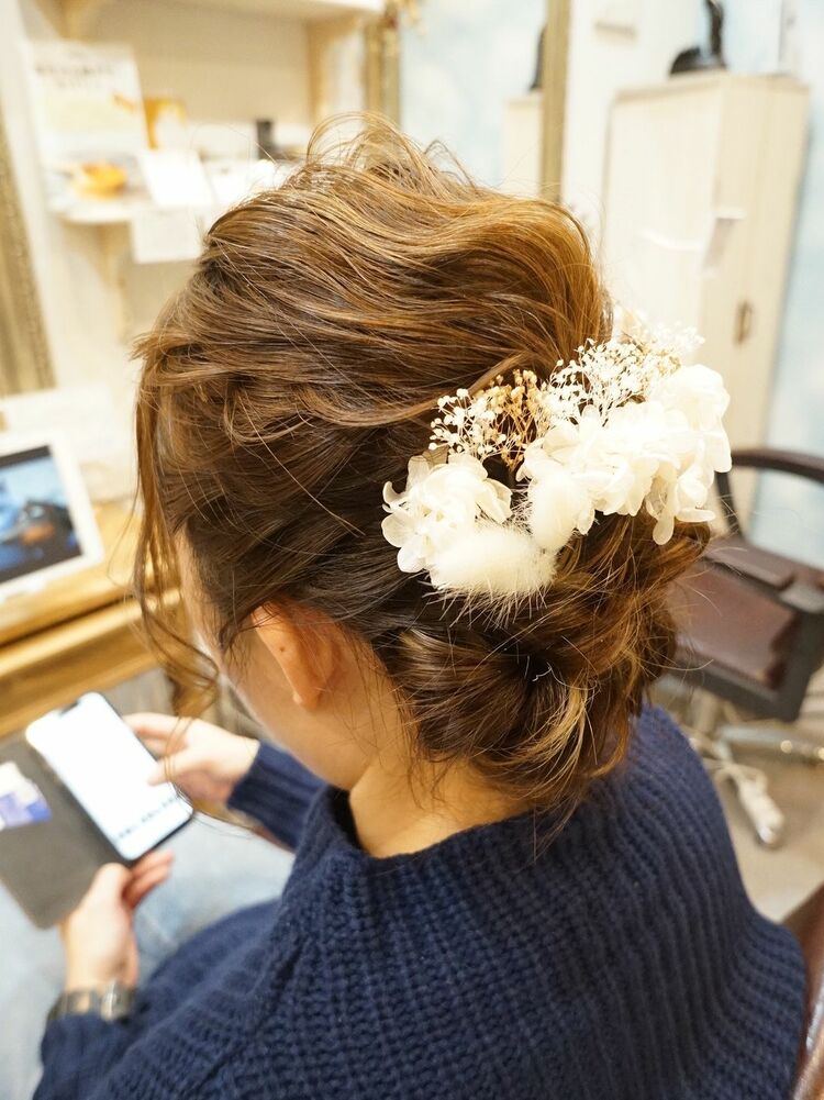 編み込みシニヨン Yugo Koizumiのヘアスタイル情報 Yahoo Beauty