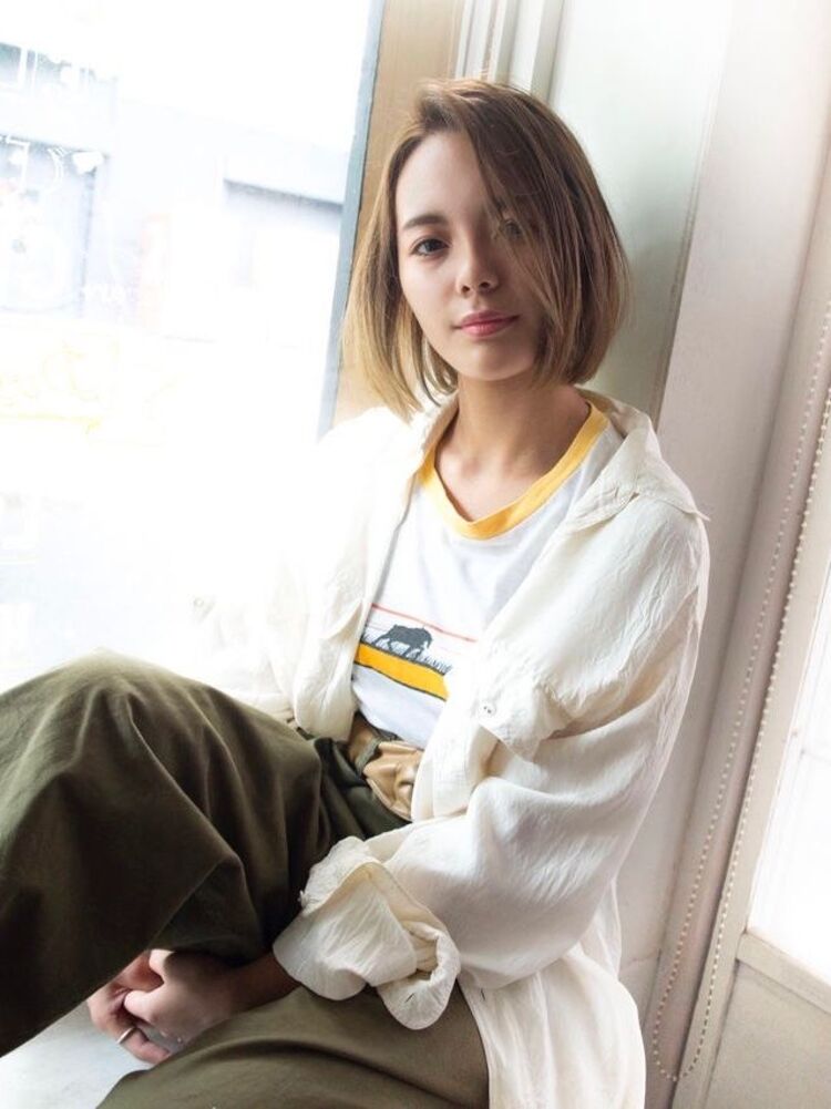 シンプルな大人カジュアルボブ Afloat Nagoya アフロート ナゴヤ アフロート鈴木雄大のヘアスタイル情報 Yahoo Beauty