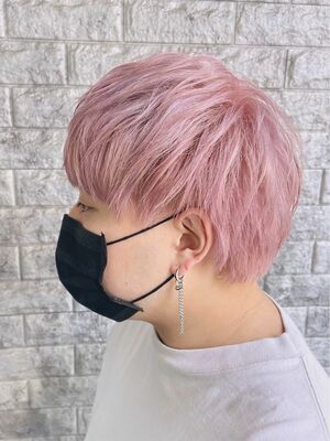 メンズ ピンク系 ヘアカラーの髪型 ヘアスタイル ヘアカタログ 人気順 Yahoo Beauty ヤフービューティー