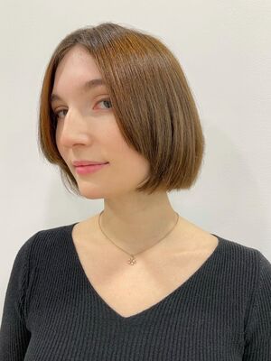 22年春 ストレートボブの人気ヘアスタイル 髪型 ヘアアレンジ Yahoo Beauty