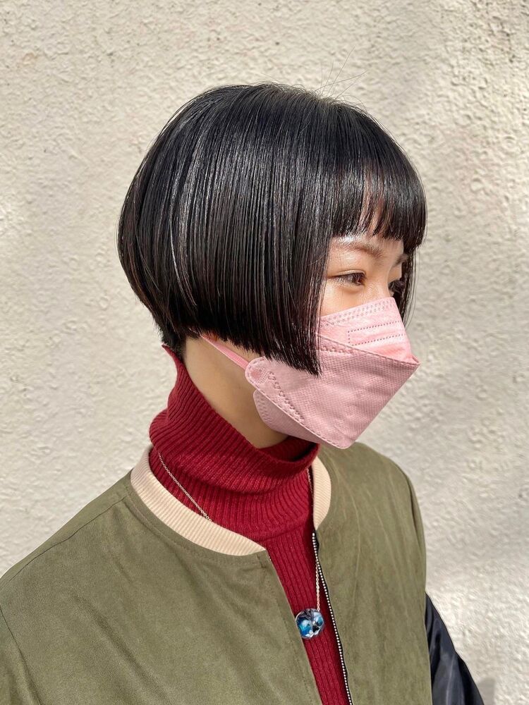 レトロヘア 個性派前下がりショート 前髪ぱっつん 和田 理加子の髪型 ヘアスタイル ヘアカタログ情報 Yahoo Beauty ヤフービューティー