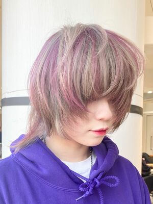 ツートンカラー ミディアムの髪型 ヘアスタイル ヘアカタログ 人気順 Yahoo Beauty ヤフービューティー
