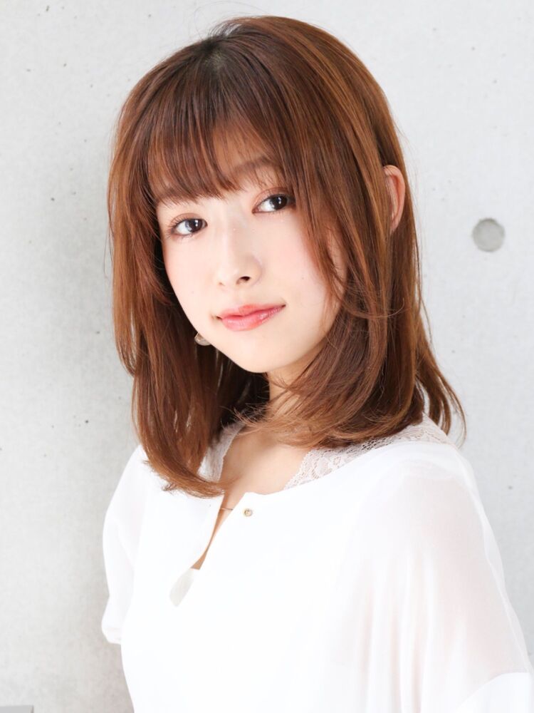 大人可愛いひし形小顔ミディアムヘア キタノアイのヘアスタイル情報 Yahoo Beauty