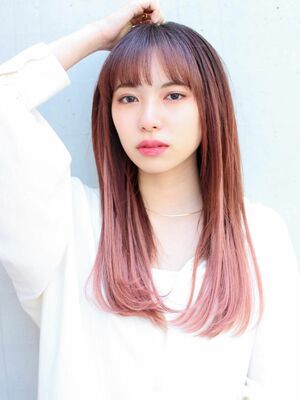 22年春 ストレートバング ロングの人気ヘアスタイル 髪型 ヘアアレンジ Yahoo Beauty