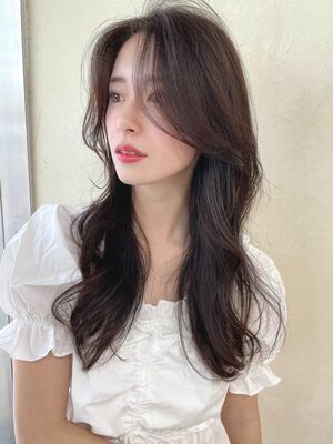 22年夏 前髪なし 韓国ヘアの髪型 ヘアスタイル ヘアカタログ 人気順 Yahoo Beauty ヤフービューティー