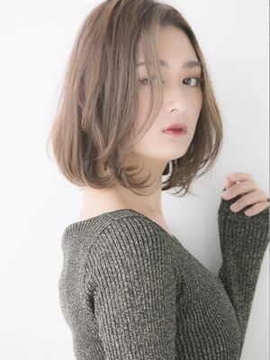 22年夏 ミディアムボブ 前髪なしの人気ヘアスタイル 髪型 ヘアアレンジ Yahoo Beauty