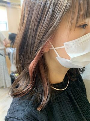 21年夏 インナーカラーピンクの新着ヘアスタイル 髪型 ヘアアレンジ Yahoo Beauty