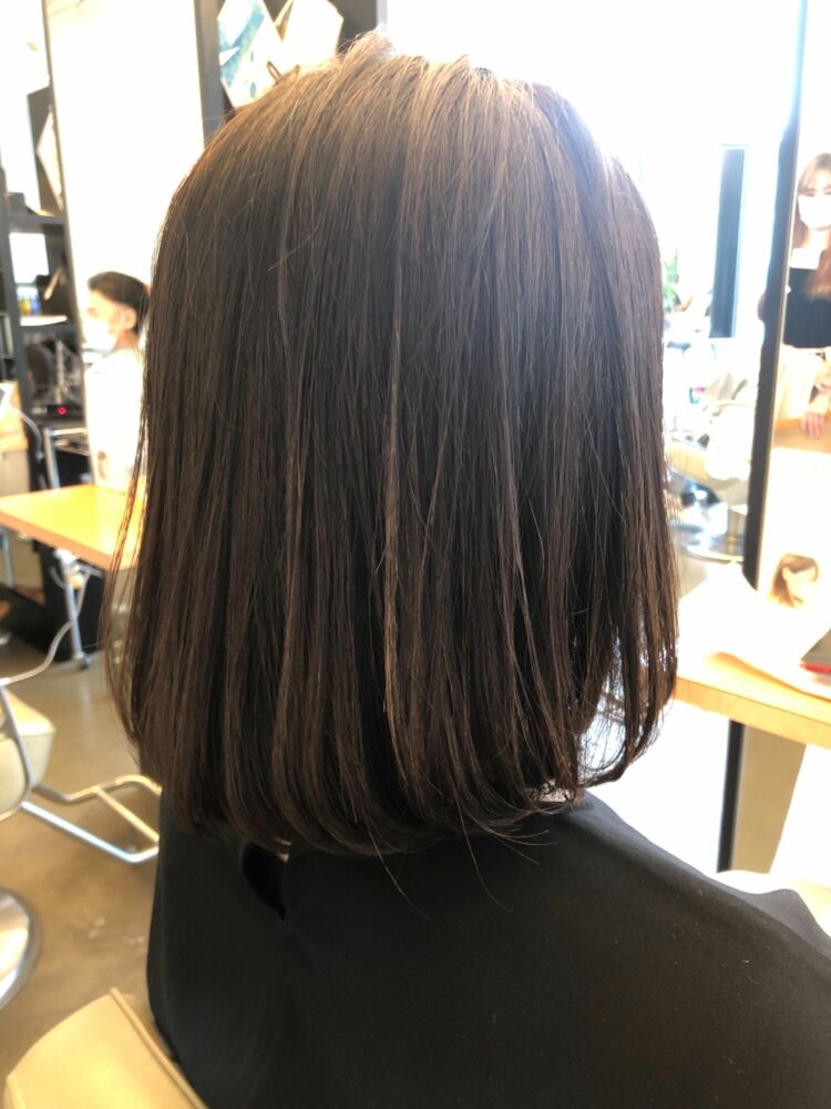 縛れる長さで内巻きに入る大人可愛いヘアスタイルはメッシュでメリハリをつける Difino Aoyama ディフィーノ アオヤマ Difinoaoyama佐野行俊のヘアスタイル情報 Yahoo Beauty