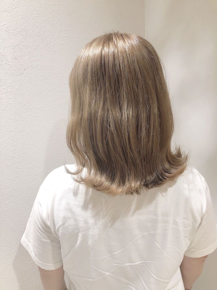 ブリーチ1回で叶える赤み0のミルクティーベージュ U Realm Otto ユーレルム オット Yuのヘアスタイル情報 Yahoo Beauty