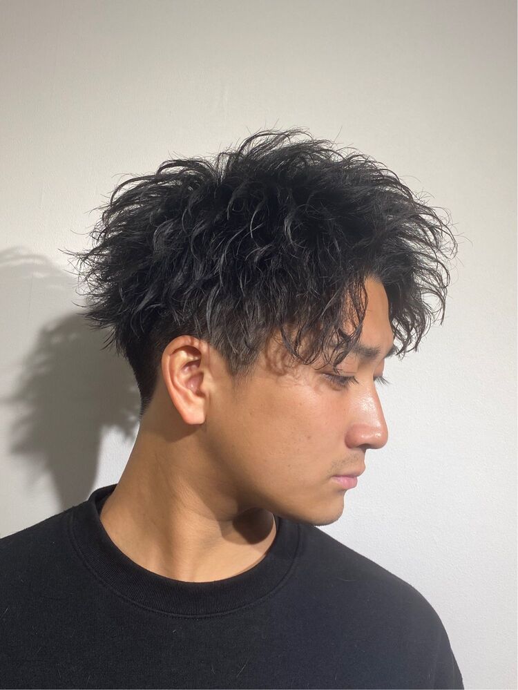 代30代 メンズお洒落パーマ ツイスパ アップバング ヘアモードキクチ銀座店 ヘアモードキクチギンザテン 川原 大聖のヘアスタイル情報 Yahoo Beauty