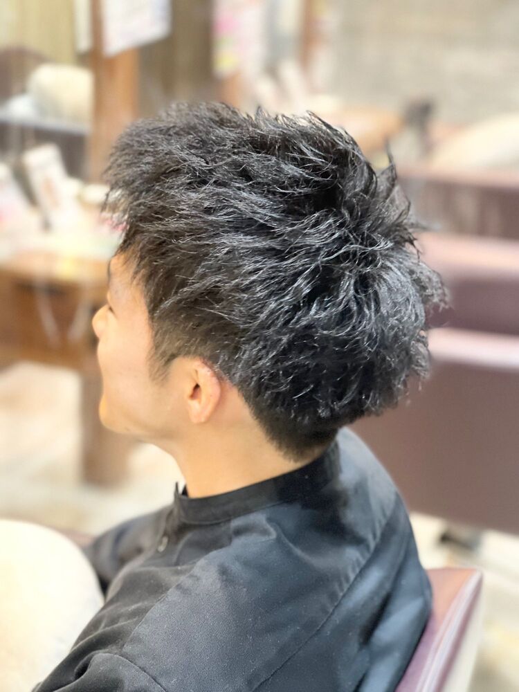 黒髪短髪ツイストパーマ Passion 長町南店 パッションナガマチミナミテン 赤木祐介のヘアスタイル情報 Yahoo Beauty