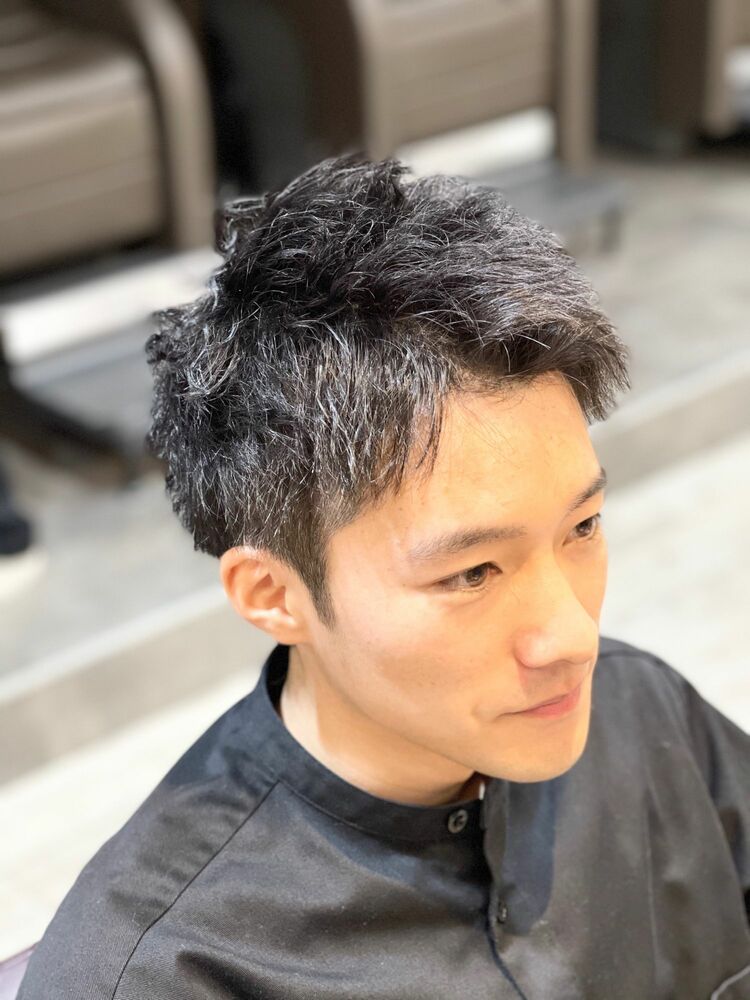 黒髪短髪ツイストパーマ｜PASSION 長町南店（パッションナガマチミナミテン）赤木祐介のヘアスタイル情報｜Yahoo! BEAUTY