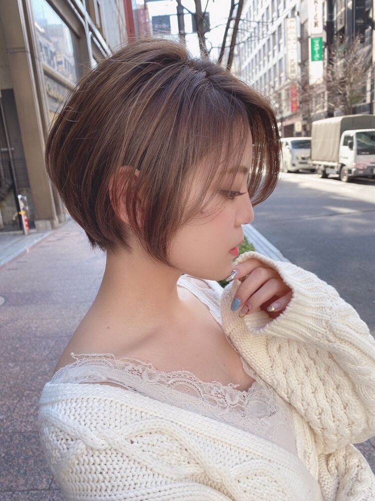 Lond島田敬之 大人可愛いショートボブ 前下がり Lond 銀座店 ロンドギンザテン 島田 敬之のヘアスタイル情報 Yahoo Beauty