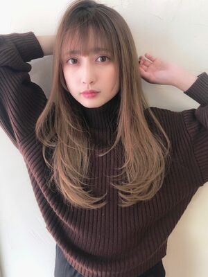 ひし形 ロングの髪型 ヘアスタイル ヘアカタログ 人気順 Yahoo Beauty ヤフービューティー