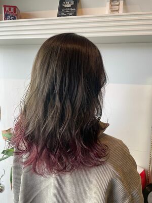 21年夏 裾カラー 毛先カラーの新着ヘアスタイル 髪型 ヘアアレンジ Yahoo Beauty