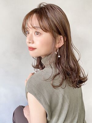 21年秋冬 デジタルパーマ セミロングの新着ヘアスタイル 髪型 ヘアアレンジ Yahoo Beauty