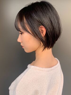 丸みショートボブの髪型 ヘアスタイル ヘアカタログ 人気順 Yahoo Beauty ヤフービューティー