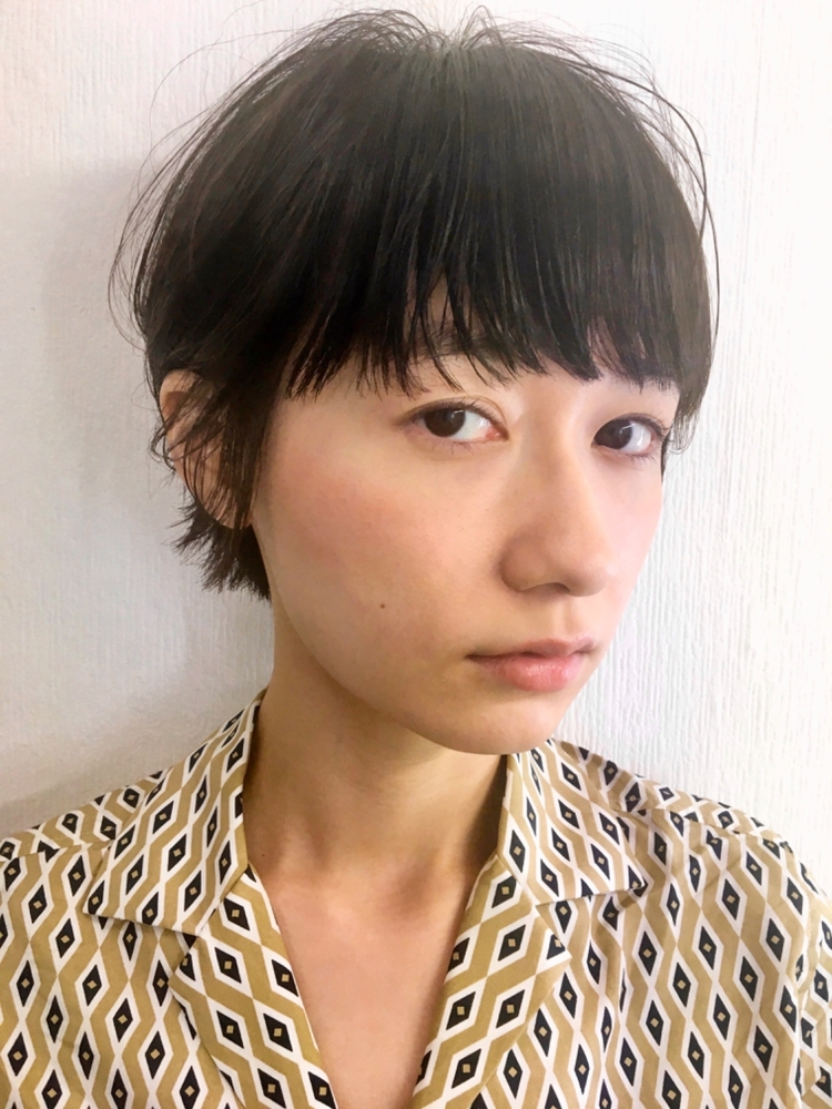 ワイドバングショート♪｜ BLUETOMATO maiの髪型・ヘアスタイル・ヘアカタログ情報｜Yahoo! BEAUTY（ヤフービューティー）