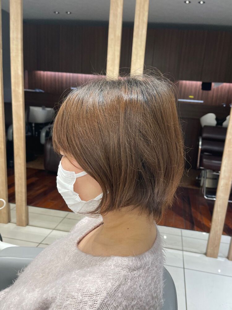 ベージュカラー グラデーションボブ Earth 調布店 アース チョウフテン オオタダイスケの髪型 ヘアスタイル ヘアカタログ情報 Yahoo Beauty ヤフービューティー