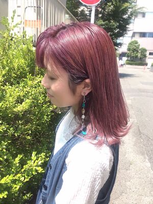 年秋 ピンクアッシュの新着ヘアスタイル 髪型 ヘアアレンジ Yahoo Beauty