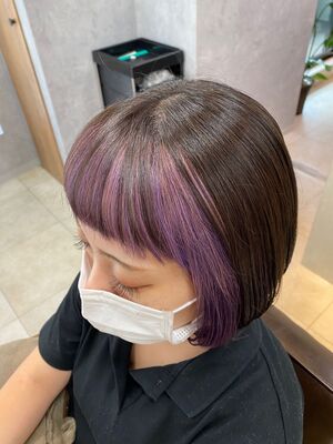 21年秋冬 ボブインナーカラー ショートの新着ヘアスタイル 髪型 ヘアアレンジ Yahoo Beauty